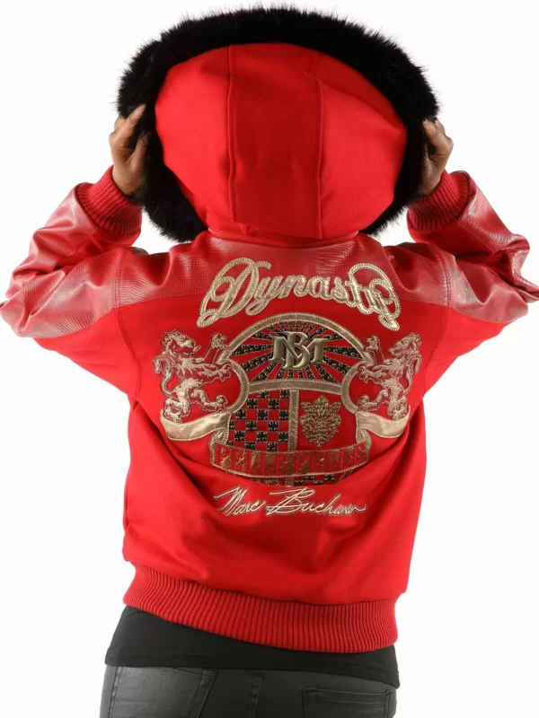 Pelle Pelle Red Wool Leather Jacket view 2