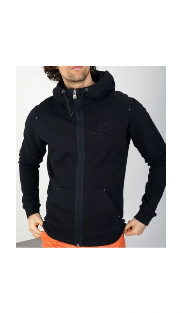 Pelle Pelle Men Navy Blue Wool Hoodie