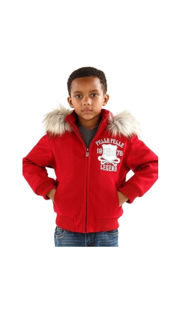Pelle Pelle Kids Back to School Red Jacket