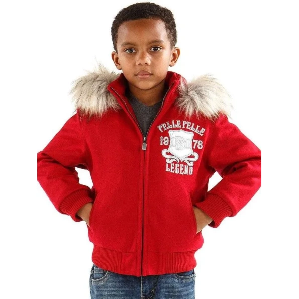 Pelle Pelle Kids Back to School Red Jacket view 1