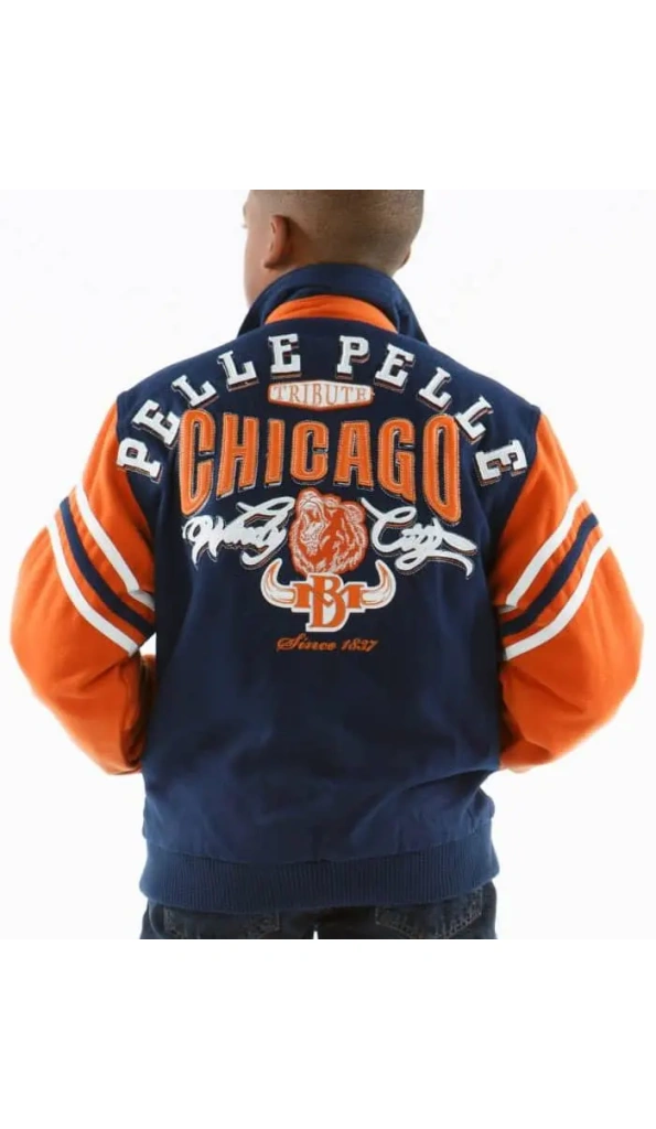 Pelle Pelle Kids Chicago Bear Blue Jacket