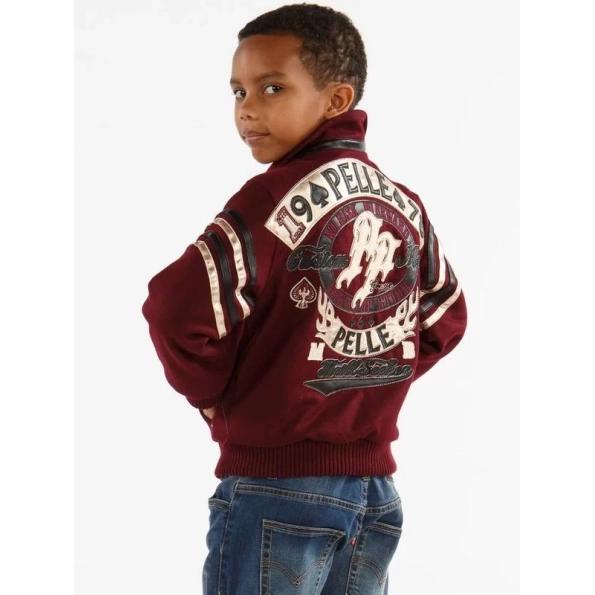 Pelle Pelle Kid 1978 Maroon Jacket view 1