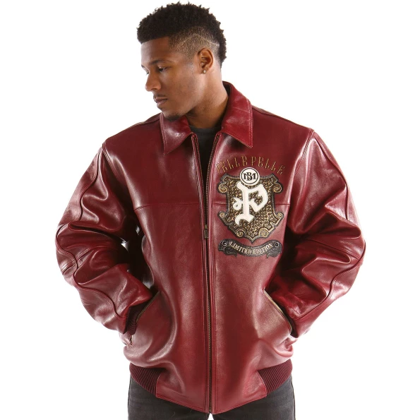 PELLE PELLE LIMITED MAROON LEATHER JACKET