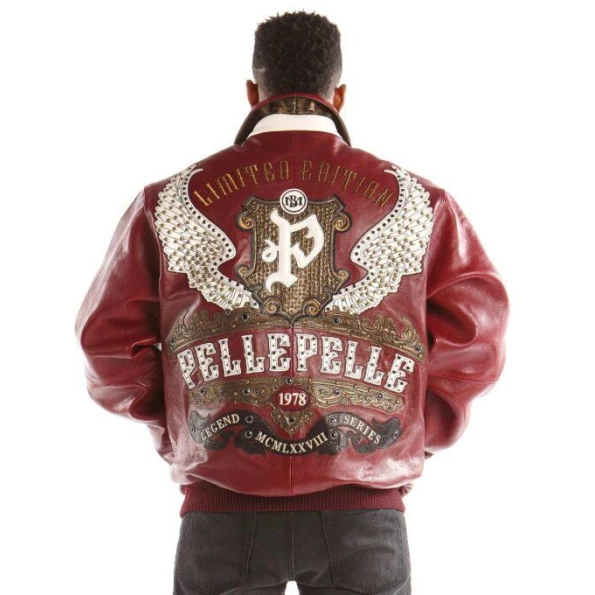 PELLE PELLE LIMITED MAROON LEATHER JACKET view 2