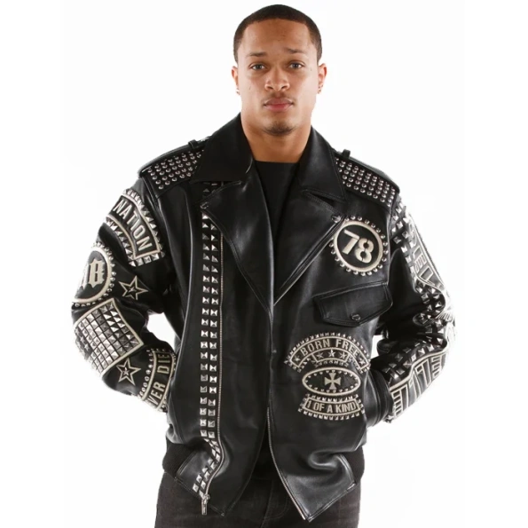 Pelle Pelle Black Rebel Soul Jacket | Stud Leather Jacket