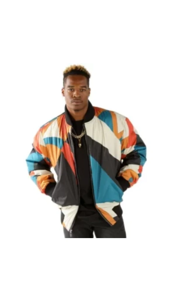 PELLE PELLE BOMBER COLORFUL WOOL JACKET