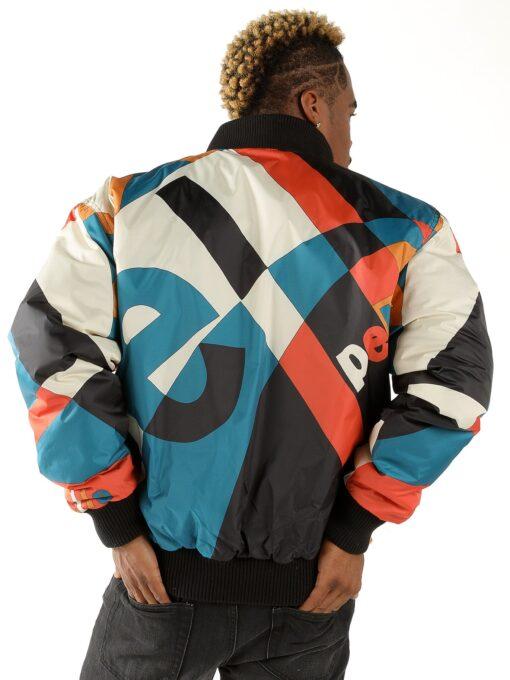 Pelle Pelle Abstract Bomber Blue Jacket