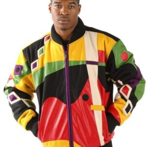 Pelle Pelle Abstract Bomber Jacket