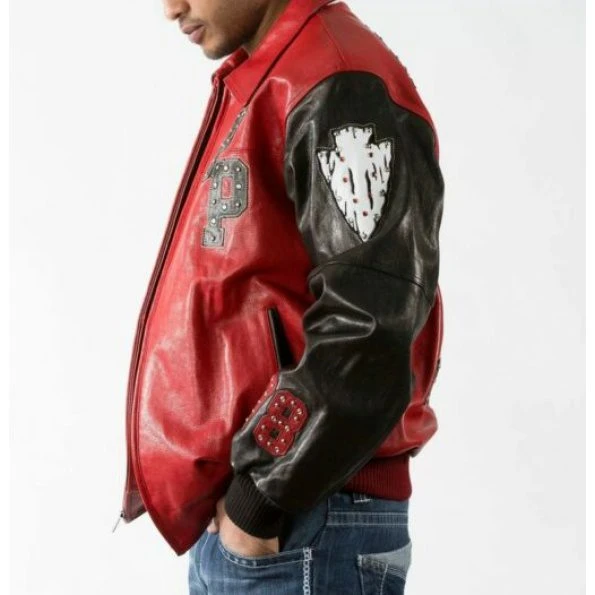 PELLE PELLE RENEGADES RED AND BLACK LEATHER JACKET view 2