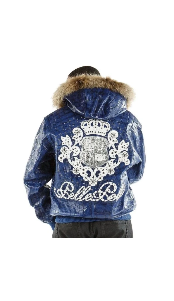 PELLE PELLE BLUE CROWN LEATHER JACKET