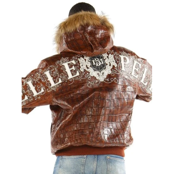 PELLE PELLE BROWN CROWN LEATHER JACKET