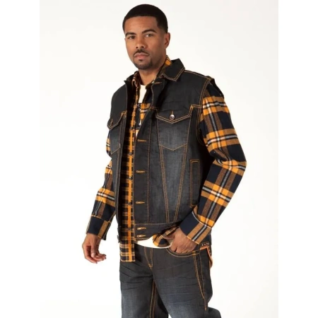 Pelle Pelle Black Born To Rebel Denim Vest view 1