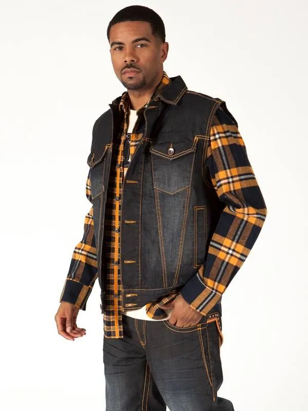 Pelle Pelle Black Born To Rebel Denim Vest