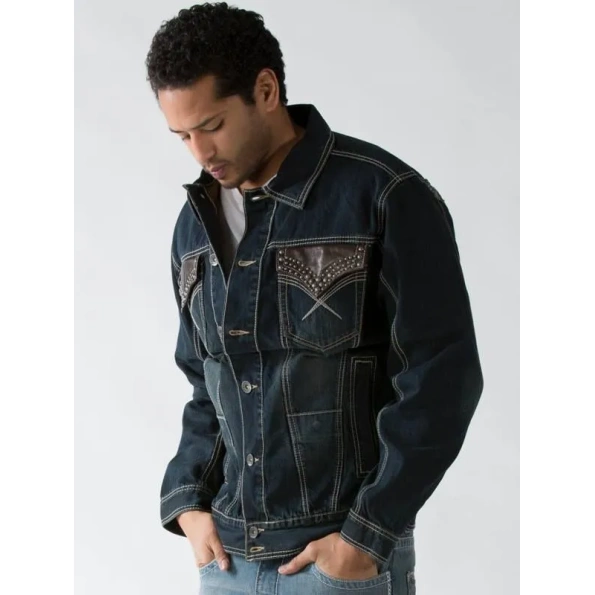 PELLE PELLE BLUE POCKET DENIM JACKET