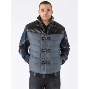 PELLE PELLE GREY AND BLACK VEST JACKET view 1