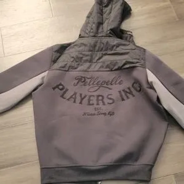 PELLE PELLE GREY HOODED JACKET