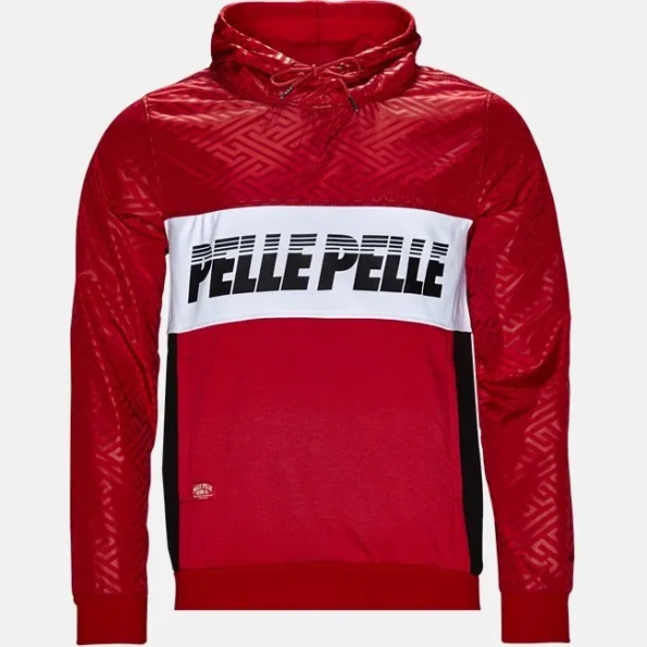 RED HOODIE PELLE PELLE view 1