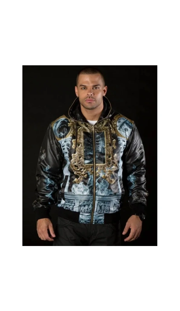 Pelle Pelle Stylish Smoke Design Men Jacket | Hood Jacket