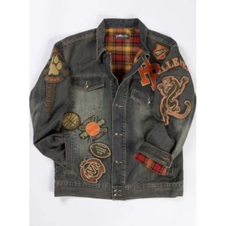 PELLE PELLE GREY DENIM JACKET