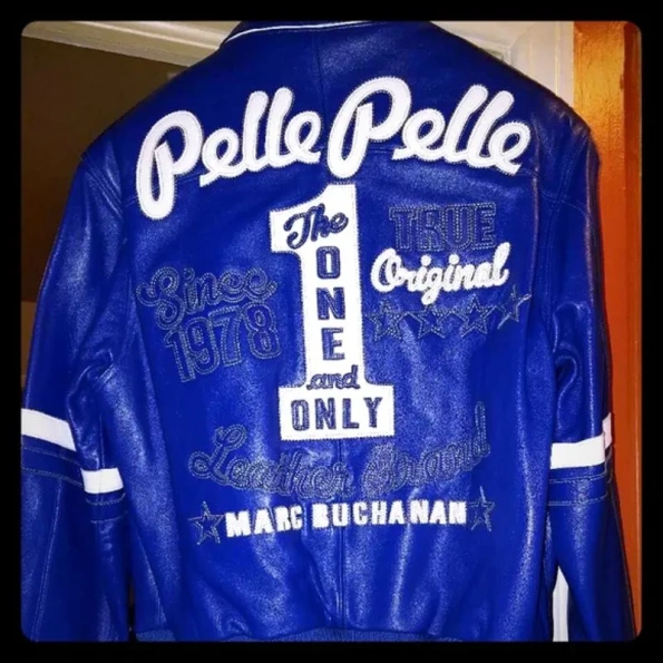 Bold Pelle Pelle Blue Leather Jacket view 1
