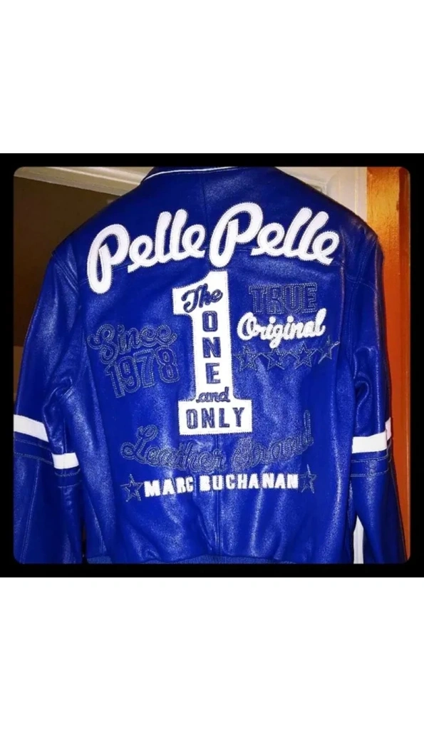 PELLE PELLE LEATHER BLUE JACKET