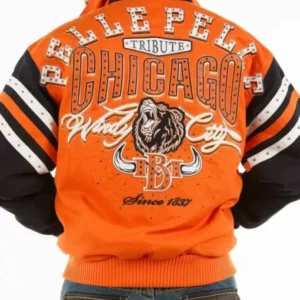 Pelle Pelle Orange Black Chicago Tribute Windy Jacket