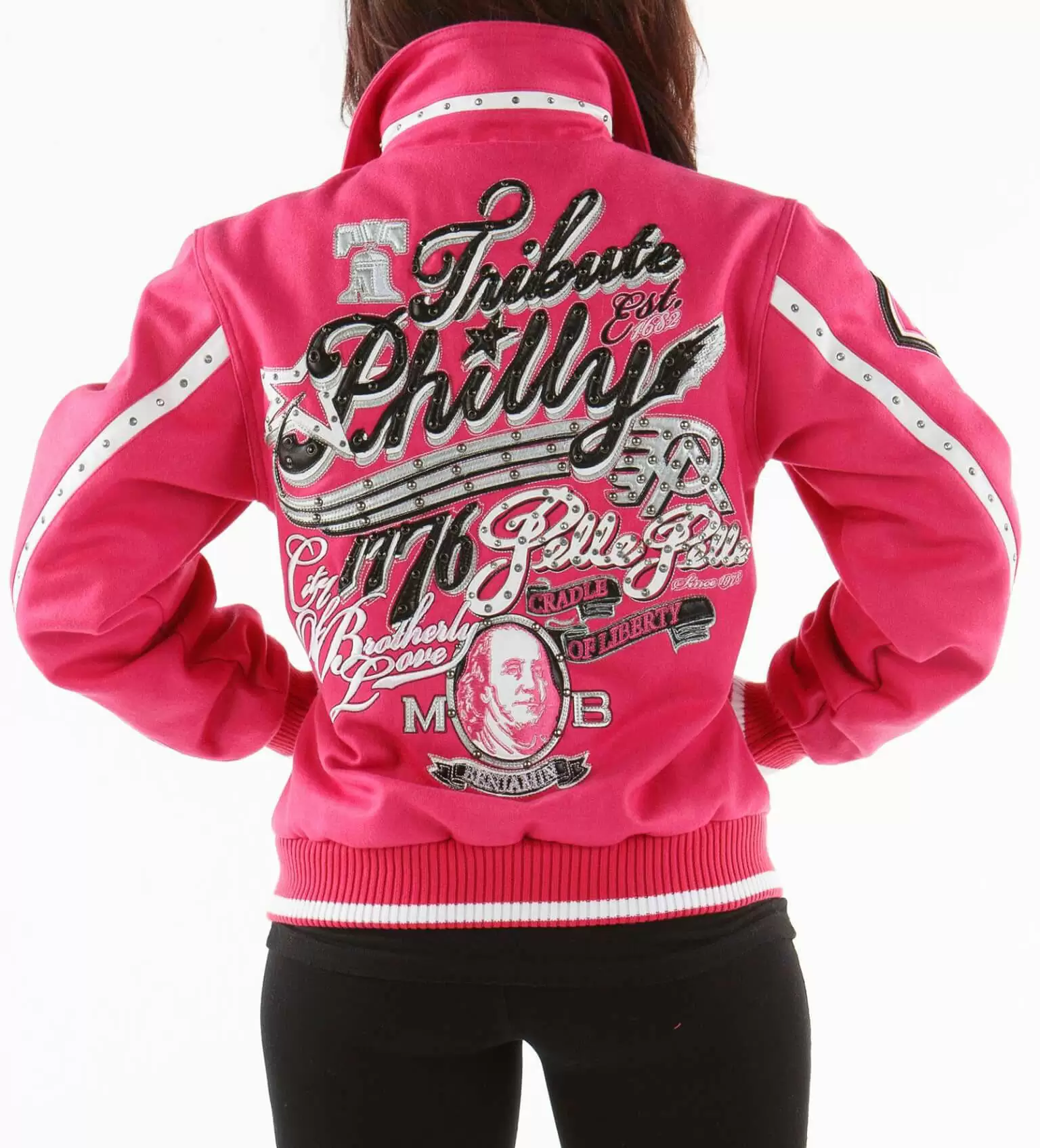 Bold Pelle Pelle Pink Philly Tribute Special Cut Wool Jacket