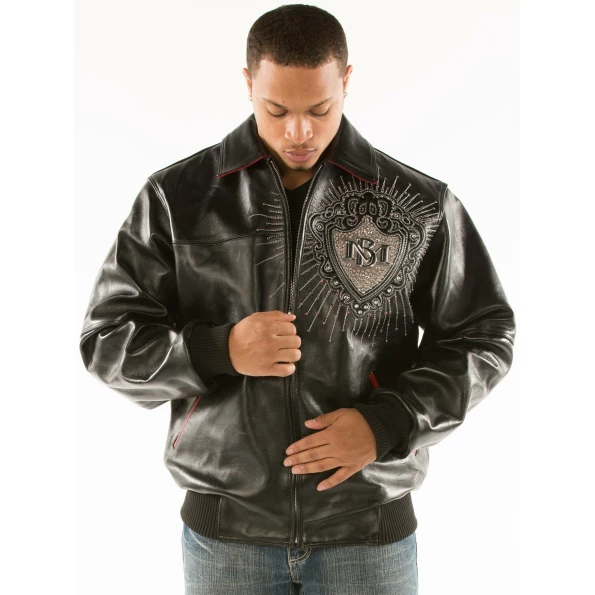 PELLE PELLE DIAMONDS BLACK LEATHER JACKET