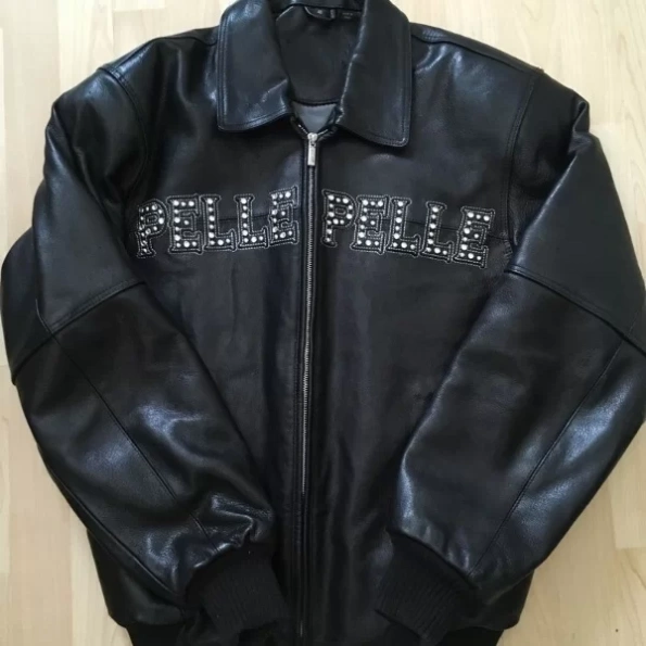 Pelle Pelle Black Stud Leather Jacket view 2