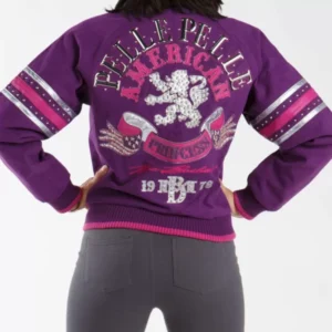 Pelle Pelle Purple Wool Jacket view 2