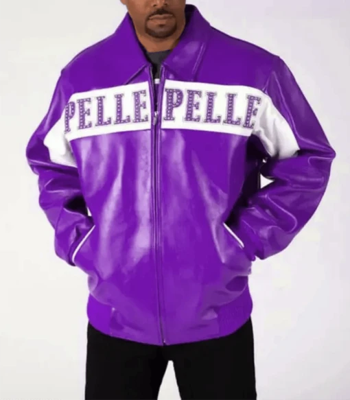 Pelle Pelle Purple Vintage Leather Jacket | Men Jacket view 1