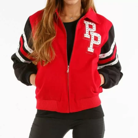 Red Black Pelle Pelle Chicago Jacket