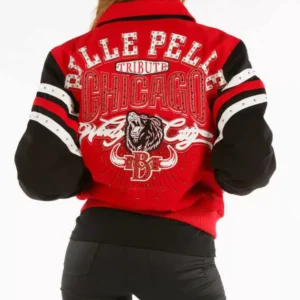 Red Black Pelle Pelle Chicago Jacket view 2