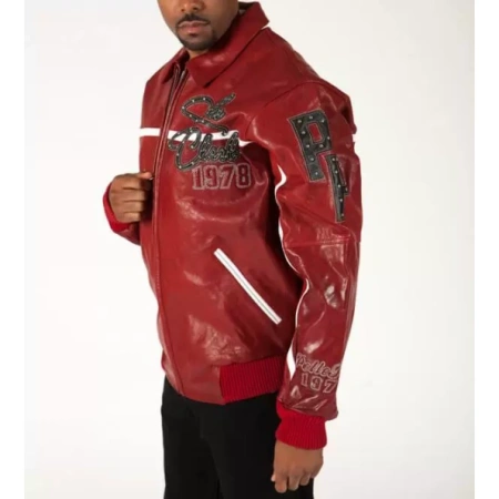 Pelle Pelle Red MB Soda Club 1978 Jacket view 2