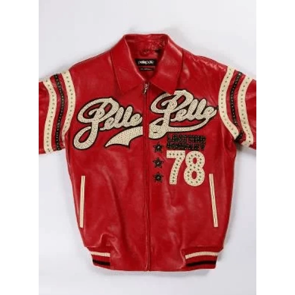 Pelle Pelle Red Varsity Jacket