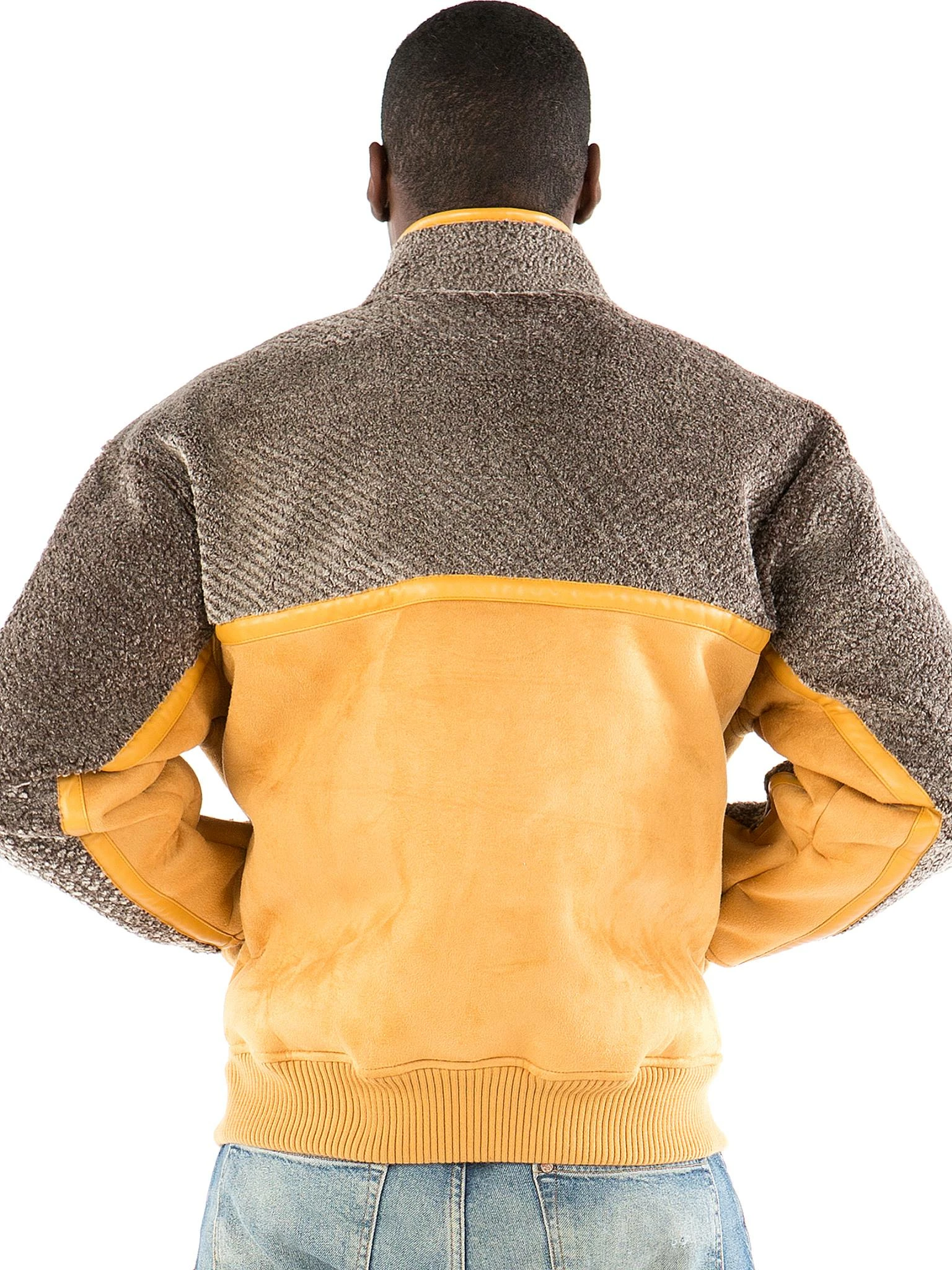 Pelle Pelle Men Yellow Fur Wool Jacket