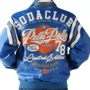 Pelle Pelle Special Cut Blue Leather Jacket | MB Jacket view 2