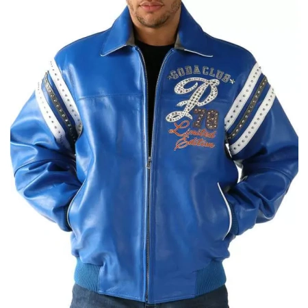 Pelle Pelle Special Cut Blue Leather Jacket | MB Jacket