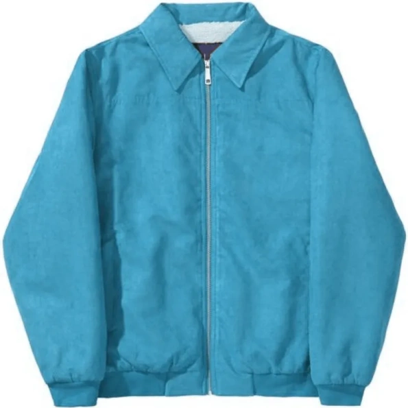 Pelle Pelle Suede Turquoise Basic Wool Jacket