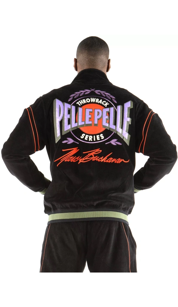 Pelle Pelle Black Throwback Series Wool Tracksuit