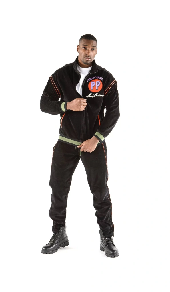 Pelle Pelle Black Throwback Series Wool Tracksuit