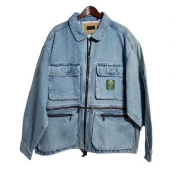 Exclusive Pelle Pelle Vintage Denim Light Blue Jacket view 1