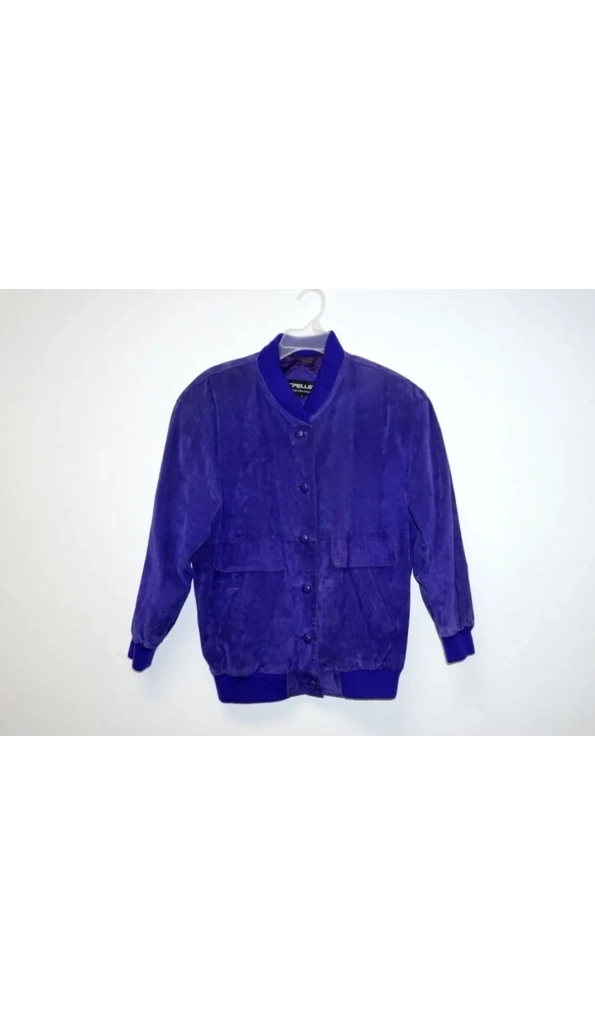 PELLE PELLE BOMBER PURPLE JACKET
