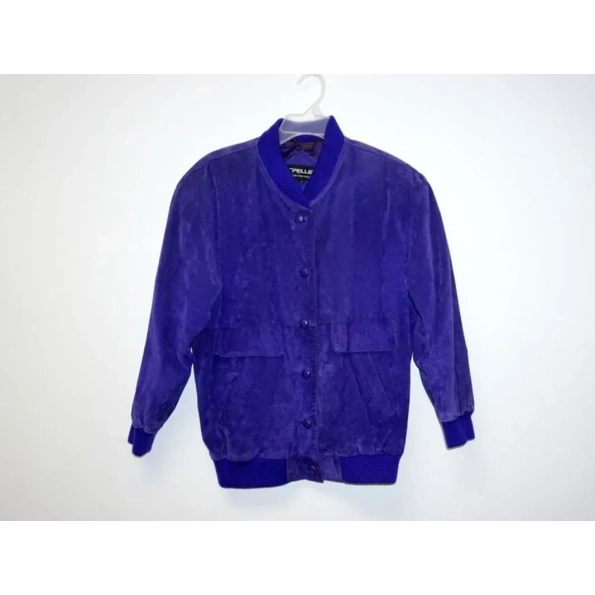 PELLE PELLE BOMBER PURPLE JACKET