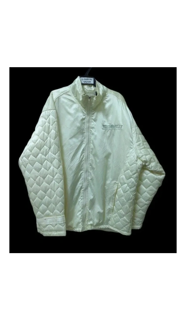 Pelle Pelle White Bomber Polyester Jacket