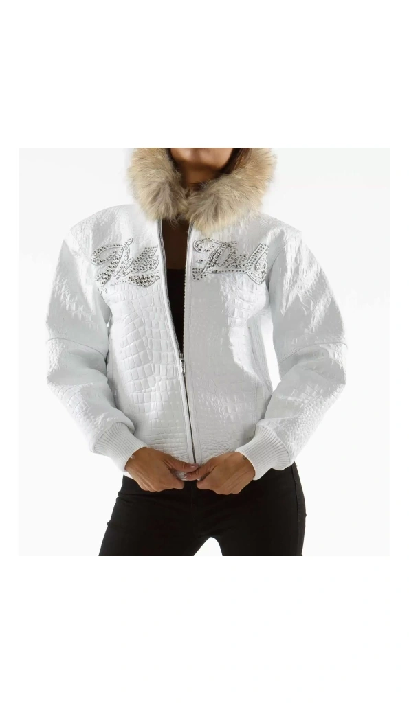 WHITE PELLE PELLE HOODED JACKET
