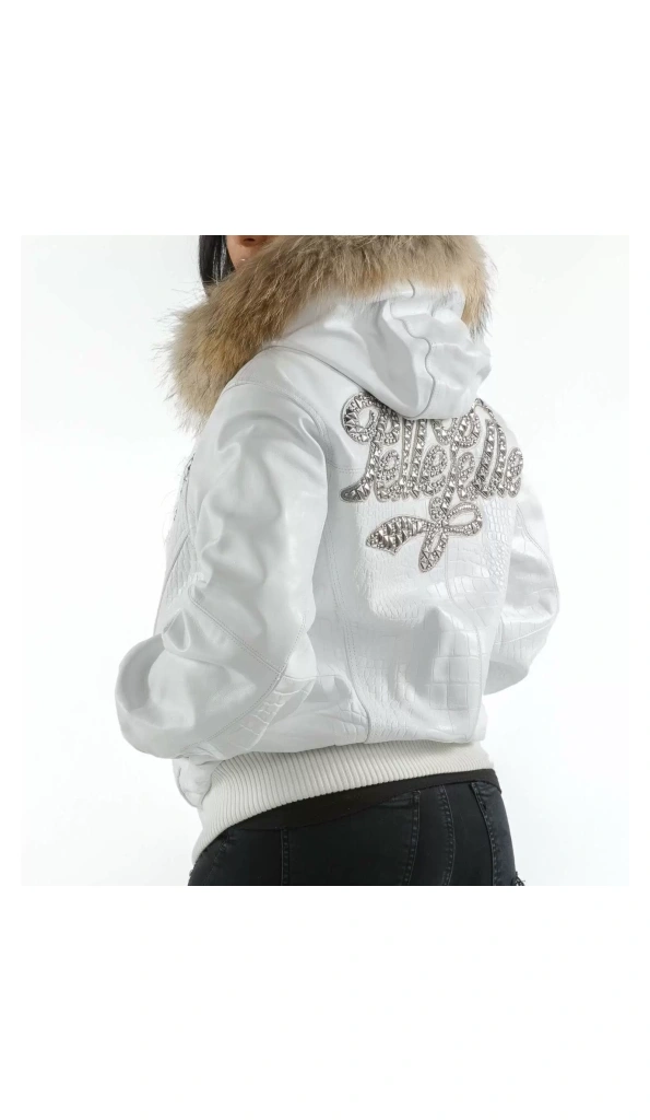 WHITE PELLE PELLE HOODED JACKET