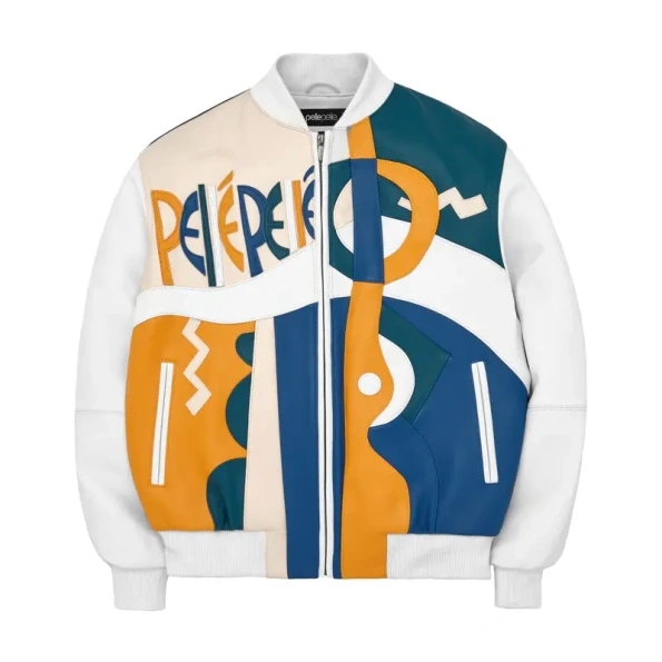 Pelle Pelle White Picasso Leather Jacket | Men & Women view 1