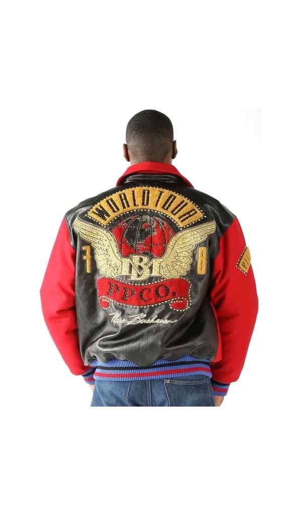 Pelle Pelle World Tour Red Bomber Jacket