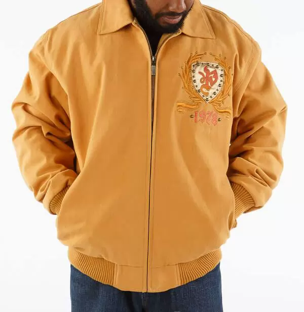 Pelle Pelle Yellow Studded Wool Jacket
